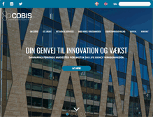 Tablet Screenshot of cobis.dk